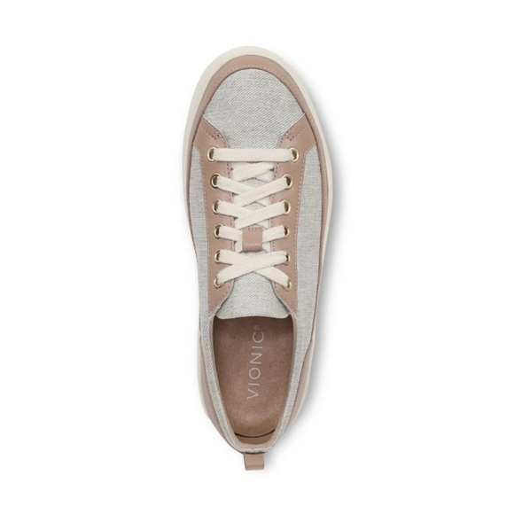 Vionic Winny Sneaker - Color: Natural Canvas - Picture 3 of 7